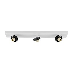 Obrázek pro produkt Deko-Light stropní přisazené svítidlo Can Tilt hranatá základna, 3x 7,5 W GU10, bílá