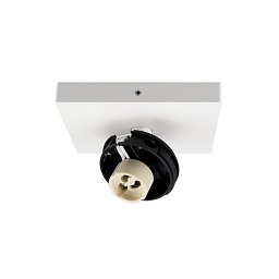 Obrázek pro produkt Deko-Light stropní přisazené svítidlo Can Tilt hranatá základna, 1x 7,5 W GU10, bílá