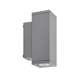 Obrázek pro produkt Deko-Light nástěnné přisazené svítidlo - ShoreLine Pro hranaté Up+Down, 7,5 W, 3000/4000 K, DIM, světlešedá