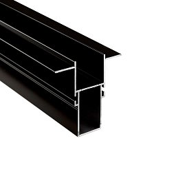 Obrázek pro produkt Deko-Light profil - Combo fasádní profil s prostorem pro trafo s křídly, 3mm, 2m černá
