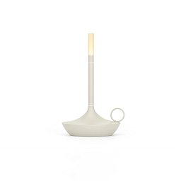 Obrázek pro produkt Designová přenosná stolní lampa Wick S PRO světle šedá 120x165mm LED 1W 2600K IP65 - Graypants