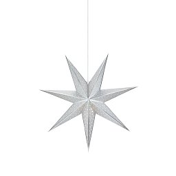 Obrázek pro produkt Glitter stříbrná závěsná hvězda 75 cm - Markslöjd