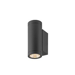 Obrázek pro produkt HELIA PRO S Nástěnné svítidlo pro povrchovou montáž, nahoru/dolů, DALI, P1, válcové, 2700 K, 6 W, 24°, antracit - BIG WHITE (SLV)