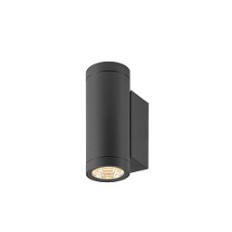 Obrázek pro produkt HELIA PRO S Nástěnné svítidlo pro povrchovou montáž, jednoduché, DALI, P2, válcové, 2700 K, 6 W, 24°, antracit - BIG WHITE (SLV)