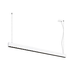 Obrázek pro produkt GLENOS® PRO závěsné svítidlo, 1, 5 m, DALI, UGR16, délka závěsu 210 cm, 3000K, 75°, bílá / černá - BIG WHITE (SLV)