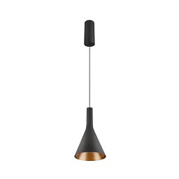 Obrázek pro produkt LALU® SET závěsné svítidlo, LED základna, CONE 15, PHASE, délka závěsu 200 cm, 2700/3000 K, 40°, černá - BIG WHITE (SLV)