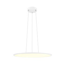 Obrázek pro produkt PANEL 60 závěsné svítidlo, kulaté, DALI, délka závěsu 200 cm, 3000/4000K, 90°, bílá - BIG WHITE (SLV)