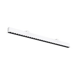 Obrázek pro produkt GLENOS® PRO Stropní vestavné svítidlo, 1, 2 m, DALI, UGR19, 3000K, 75°, IP20, bílé / černé - BIG WHITE (SLV)