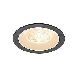 Obrázek pro produkt NUMINOS® L Stropní vestavné svítidlo, 2700 K, 20°, IP20, kulaté, černé / bílé - BIG WHITE (SLV)