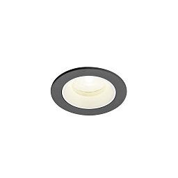 Obrázek pro produkt NUMINOS® XS Stropní vestavné svítidlo, 4000 K, 20°, IP20, kulaté, černé / bílé - BIG WHITE (SLV)