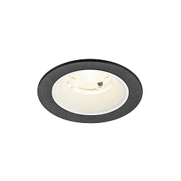 Obrázek pro produkt NUMINOS® S Stropní vestavné svítidlo, 4000 K, 20°, IP20, kulaté, černé / bílé - BIG WHITE (SLV)