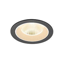Obrázek pro produkt NUMINOS® L Stropní vestavné svítidlo, 2700 K, 40°, IP20, kulaté, černé / bílé - BIG WHITE (SLV)