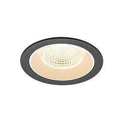 Obrázek pro produkt NUMINOS® L Stropní vestavné svítidlo, 2700 K, 55°, IP20, kulaté, černá / bílá - BIG WHITE (SLV)