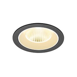 Obrázek pro produkt NUMINOS® L Stropní vestavné svítidlo, 3000 K, 40°, IP20, kulaté, černé / bílé - BIG WHITE (SLV)