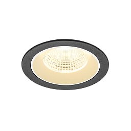 Obrázek pro produkt NUMINOS® L Stropní vestavné svítidlo, 3000 K, 55°, IP20, kulaté, černé / bílé - BIG WHITE (SLV)