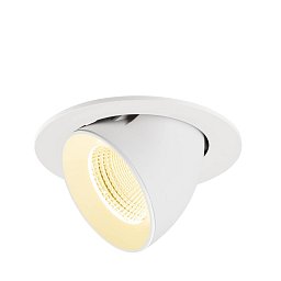 Obrázek pro produkt NUMINOS® GIMBLE L Stropní vestavné svítidlo, 3000 K, 55°, IP20, kulaté, bílé - BIG WHITE (SLV)