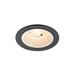 Obrázek pro produkt NUMINOS® S Stropní vestavné svítidlo, 2700 K, 20°, IP20, kulaté, černé / bílé - BIG WHITE (SLV)