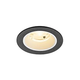 Obrázek pro produkt NUMINOS® S Stropní vestavné svítidlo, 3000 K, 20°, IP20, kulaté, černé / bílé - BIG WHITE (SLV)