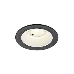 Obrázek pro produkt NUMINOS® S Stropní vestavné svítidlo, 4000 K, 40°, IP20, kulaté, černé / bílé - BIG WHITE (SLV)