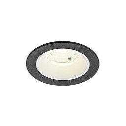 Obrázek pro produkt NUMINOS® S Stropní vestavné svítidlo, 4000 K, 55°, IP20, kulaté, černé / bílé - BIG WHITE (SLV)