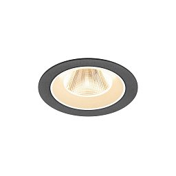Obrázek pro produkt NUMINOS® M Stropní vestavné svítidlo, 2700 K, 20°, IP20, kulaté, černé / bílé - BIG WHITE (SLV)