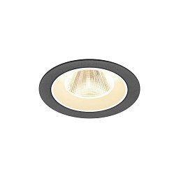 Obrázek pro produkt NUMINOS® M Stropní vestavné svítidlo, 3000 K, 20°, IP20, kulaté, černé / bílé - BIG WHITE (SLV)