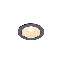 Obrázek pro produkt NUMINOS® XS Stropní vestavné svítidlo, 2700 K, 55°, IP20, kulaté, černé / bílé - BIG WHITE (SLV)