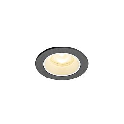 Obrázek pro produkt NUMINOS® XS Stropní vestavné svítidlo, 3000 K, 55°, IP20, kulaté, černé / bílé - BIG WHITE (SLV)