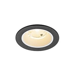 Obrázek pro produkt NUMINOS® S Stropní vestavné svítidlo, 3000 K, 55°, IP20, kulaté, černé / bílé - BIG WHITE (SLV)