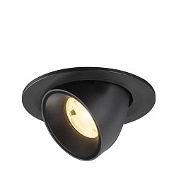 Obrázek pro produkt NUMINOS® GIMBLE S Stropní vestavné svítidlo, 3000 K, 20°, IP20, kulaté, černé - BIG WHITE (SLV)