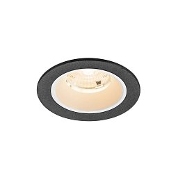 Obrázek pro produkt NUMINOS® S Stropní vestavné svítidlo, 2700 K, 55°, IP20, kulaté, černé / bílé - BIG WHITE (SLV)