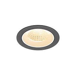 Obrázek pro produkt NUMINOS® M Stropní vestavné svítidlo, 2700 K, 55°, IP20, kulaté, černé / bílé - BIG WHITE (SLV)