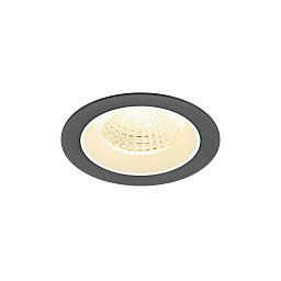 Obrázek pro produkt NUMINOS® M Stropní vestavné svítidlo, 3000 K, 55°, IP20, kulaté, černé / bílé - BIG WHITE (SLV)