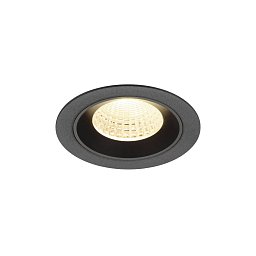 Obrázek pro produkt NUMINOS® M Stropní vestavné svítidlo, 3000 K, 55°, IP20, kulaté, černé - BIG WHITE (SLV)