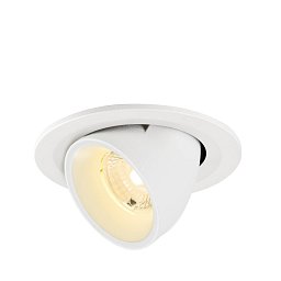 Obrázek pro produkt NUMINOS® GIMBLE S Stropní vestavné svítidlo, 3000 K, 40°, IP20, kulaté, bílé - BIG WHITE (SLV)