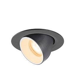 Obrázek pro produkt NUMINOS® GIMBLE XS Stropní vestavné svítidlo, 2700 K, 55°, IP20, kulaté, černá / bílá - BIG WHITE (SLV)