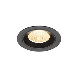 Obrázek pro produkt NUMINOS® M Stropní vestavné svítidlo, 2700 K, 55°, IP20, kulaté, černé - BIG WHITE (SLV)