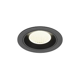 Obrázek pro produkt NUMINOS® M Stropní vestavné svítidlo, 4000 K, 40°, IP20, kulaté, černé - BIG WHITE (SLV)