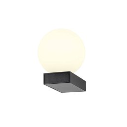 Obrázek pro produkt SUN WL UP, G9, nástěnná lampa, kulatá, 1 x max. 5 W, IP20, černá - BIG WHITE (SLV)