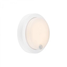 Obrázek pro produkt nabíjecí LED svítidlo s pohybovým a soumrakovým senzorem, 17 cm, 4W, 700lm, bílé - BRILO