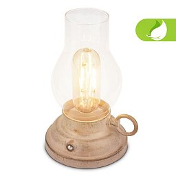 Obrázek pro produkt Kanea stolní lampa - 1,5W, 40lm, bezdrátová, LED, stmívatelné, teplá bílá, béžová - BRILO
