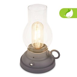 Obrázek pro produkt Kanea stolní lampa - 1,5W, 40lm, bezdrátová, LED, stmívatelné, teplá bílá, antracit - BRILO