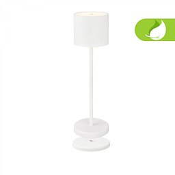 Obrázek pro produkt Sigo LED stolní lampička bezdrátová IP44, stmívatelné, s nabíjecí základnou, bílé - BRILO