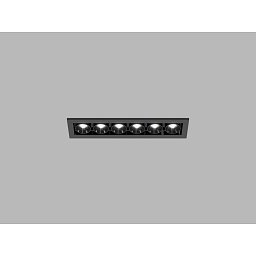 Obrázek pro produkt LED2 Zápustné svítidlo RIVA MINI 6, B TRIAC 10W 3000K/3500K/4000K UGR černá - LED2 Lighting