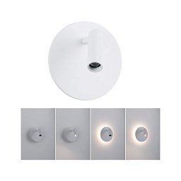 Obrázek pro produkt LED nabíjecí nástěnné svítidlo Kiora 2700K / 3,7V 0,6W / 0,7W stmívatelné bílá - PAULMANN