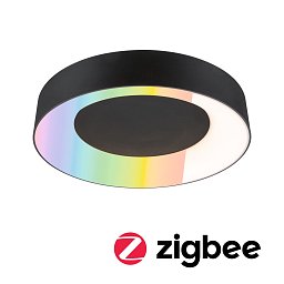 Obrázek pro produkt LED stropní svítidlo Smart Home Zigbee 3.0 Casca IP44 RGBW+ 230V 20W černá mat - PAULMANN