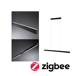 Obrázek pro produkt LED závěsné svítidlo Smart Home Zigbee 3.0 Aptare RGBW+ stmívatelné / 2x16W černá kartáčovaná - PAULMANN