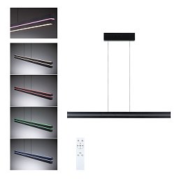 Obrázek pro produkt LED závěsné svítidlo Raiko RGBW+ stmívatelné / 19W / 6W černá - PAULMANN