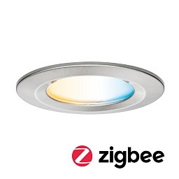 Obrázek pro produkt LED vestavné svítidlo Nova Coin IP44 kruhové 78mm měnitelná bílá 6W 230V kov kartáčovaný hliník - PAULMANN