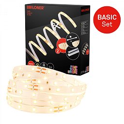 Obrázek pro produkt Pimp Your Stripe základní sada LED Strip 2m, teplá bílá, On/Off - BRILONER